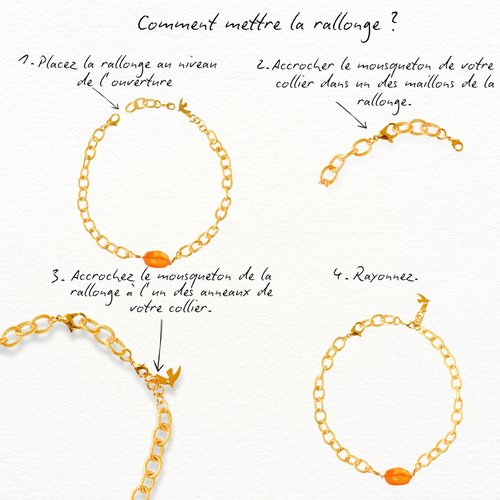 Rallonge Collier L'heure Dorée