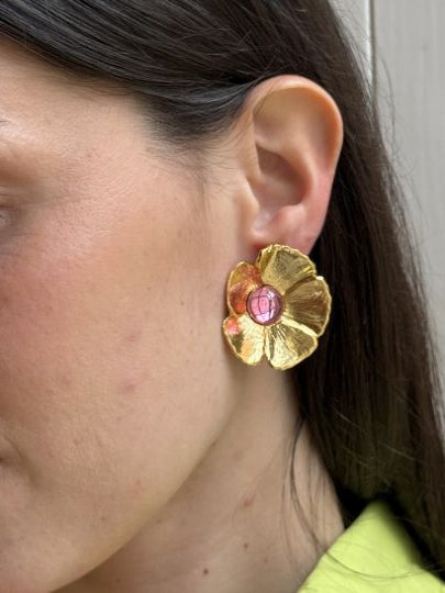 Boucles D’oreilles Clips Doré Cabaret
