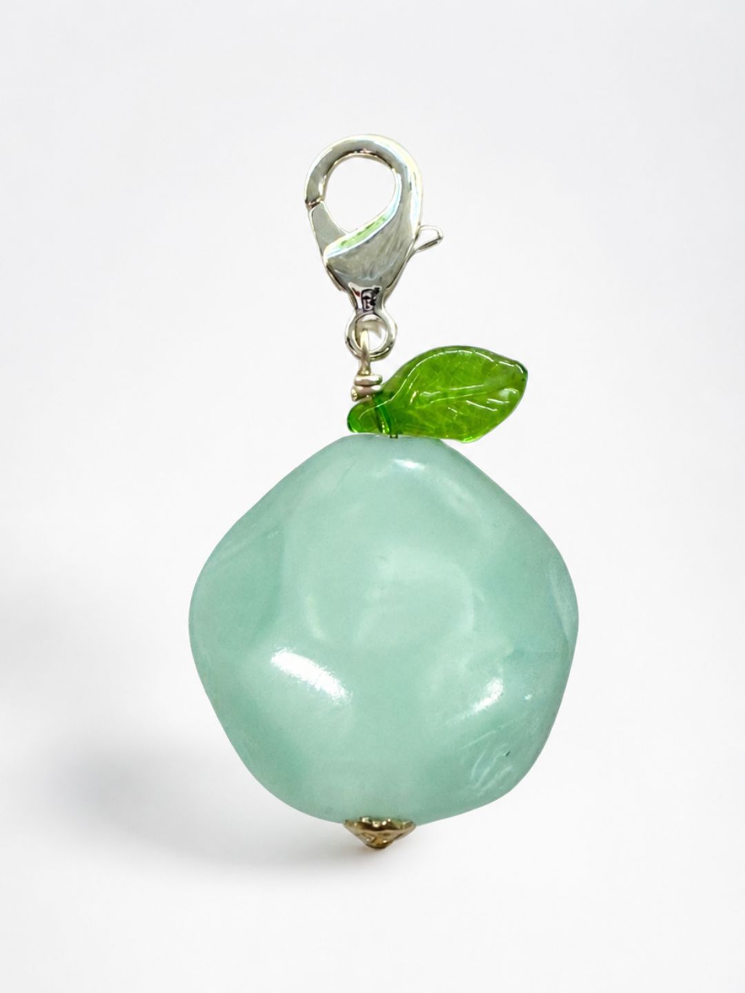Silver Green Tomato Charm
