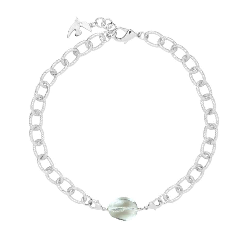 Perle Charms Argentée Cristal Eternel