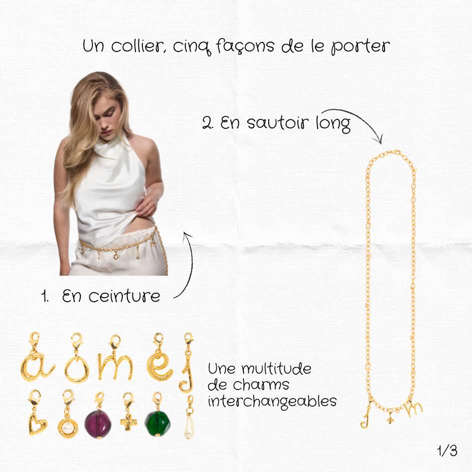 Sautoir Charms "Charlie"