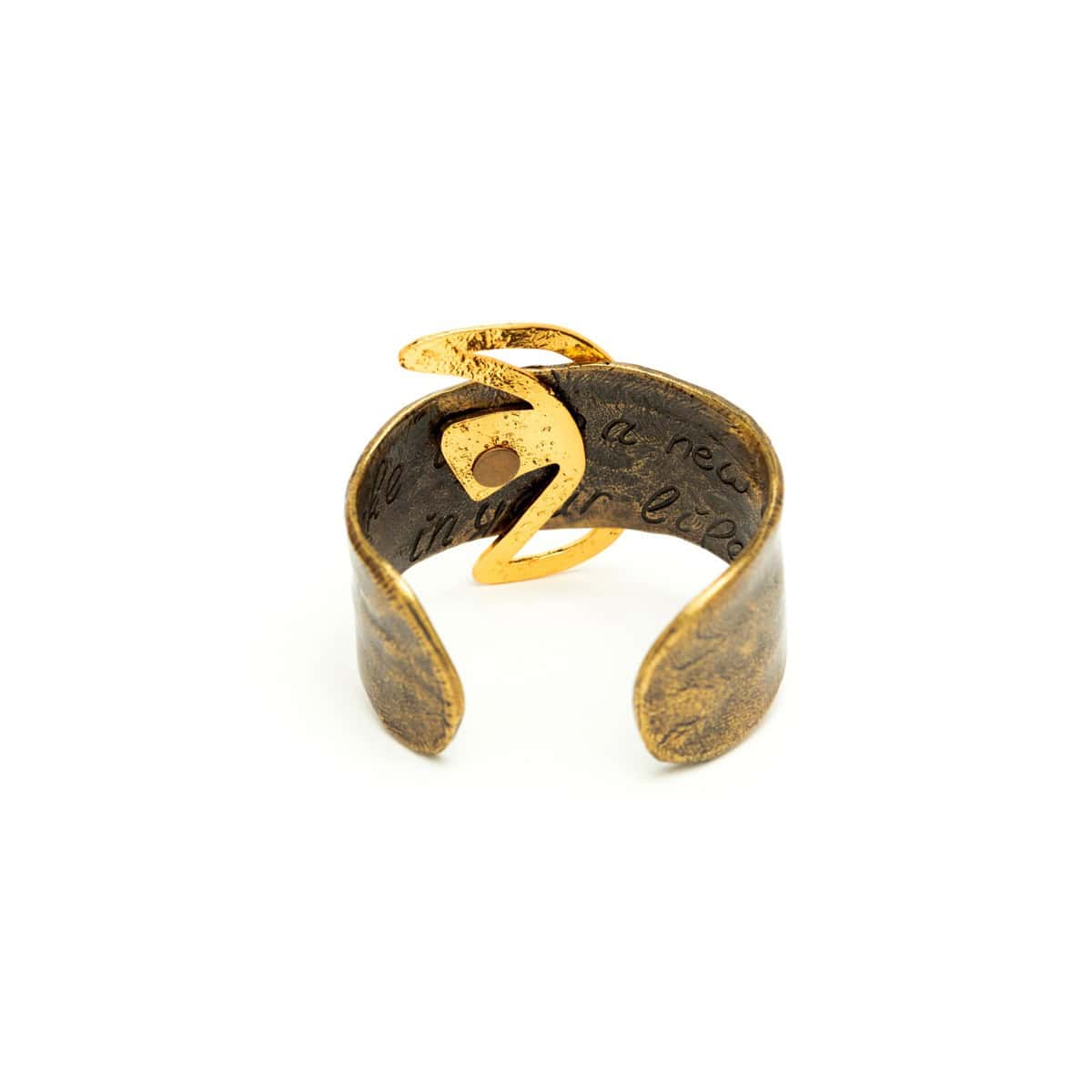 Dove Brass Cuff