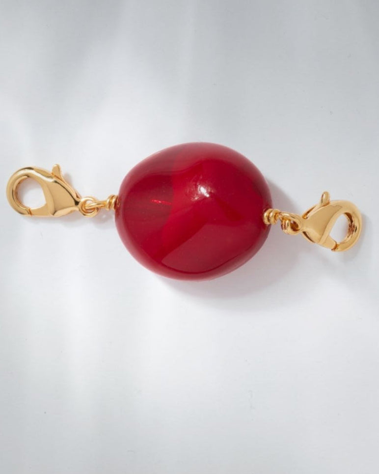 Charms Doré perle Bordeaux Blush