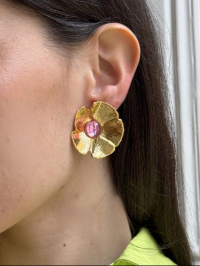 Boucles D’oreilles Clips Doré Cabaret