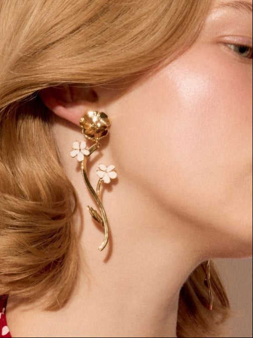 Clip-On Earrings Love Garden