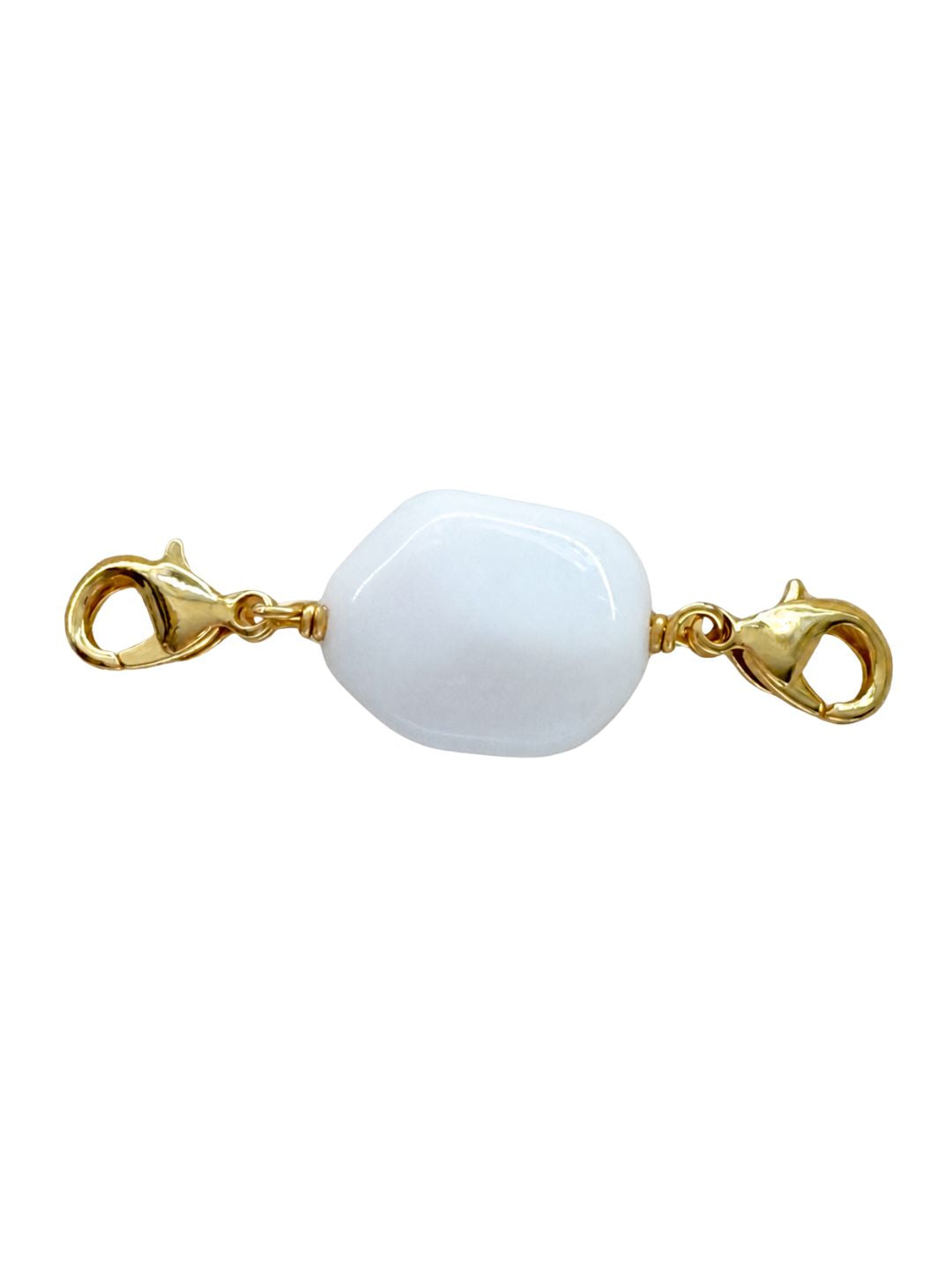 White Greek Gilt Charms