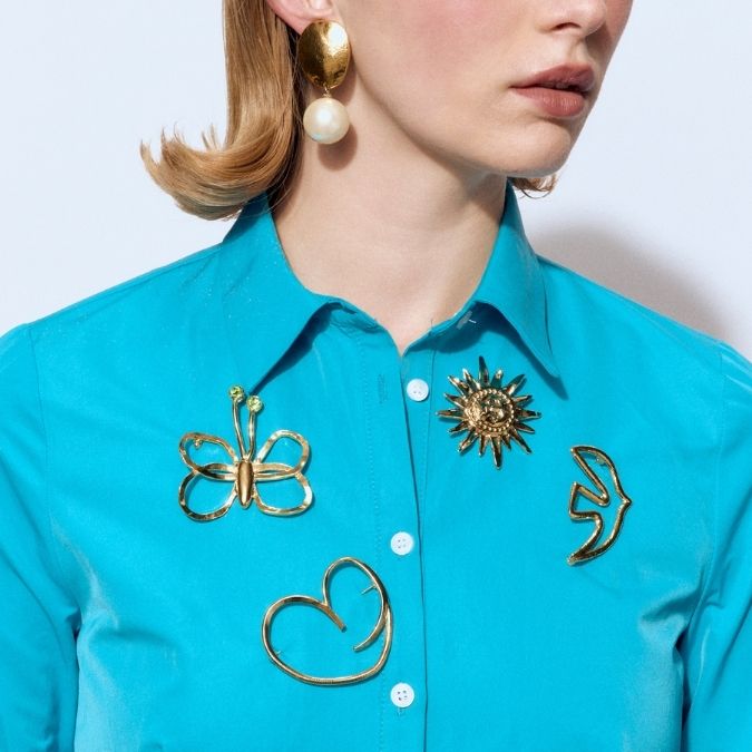 Broche Doré L'Heure Dorée