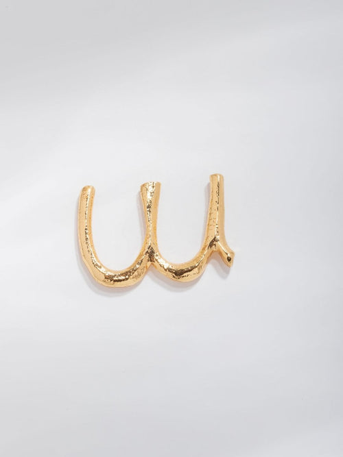 The Alphabet Earrings - LETTER W