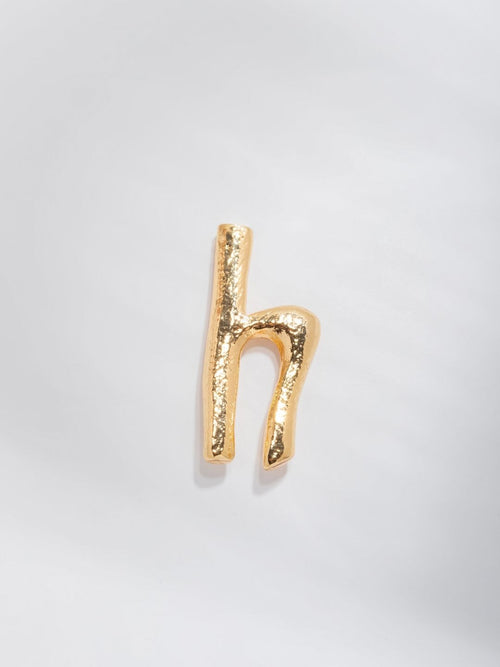 The Alphabet Earrings - LETTER H