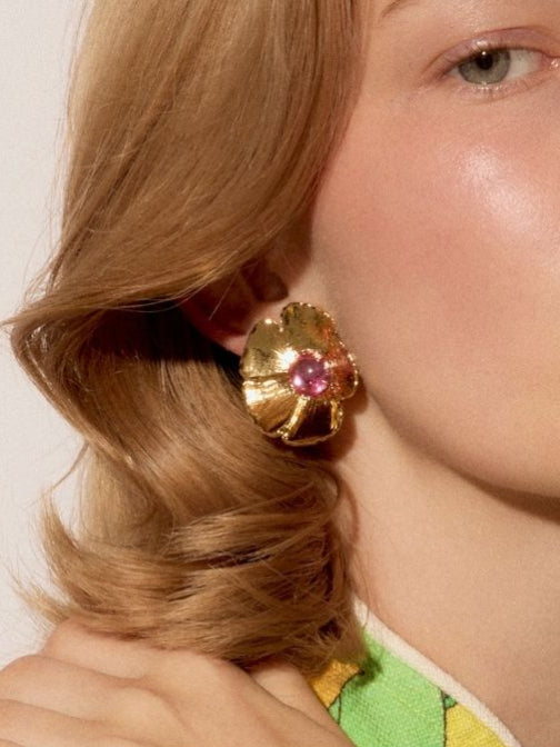 Boucles D’oreilles Clips Doré Cabaret
