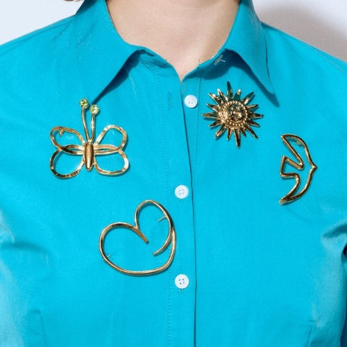 Broche Doré L'Heure Dorée