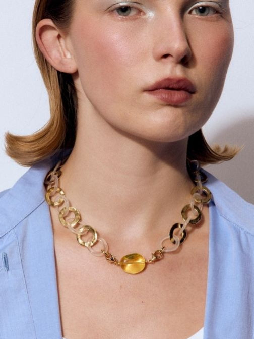 Collier Doré "Midi" Interchangeable