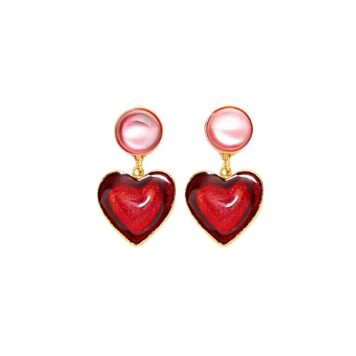 Boucles D'oreilles Clips Doré COEUR