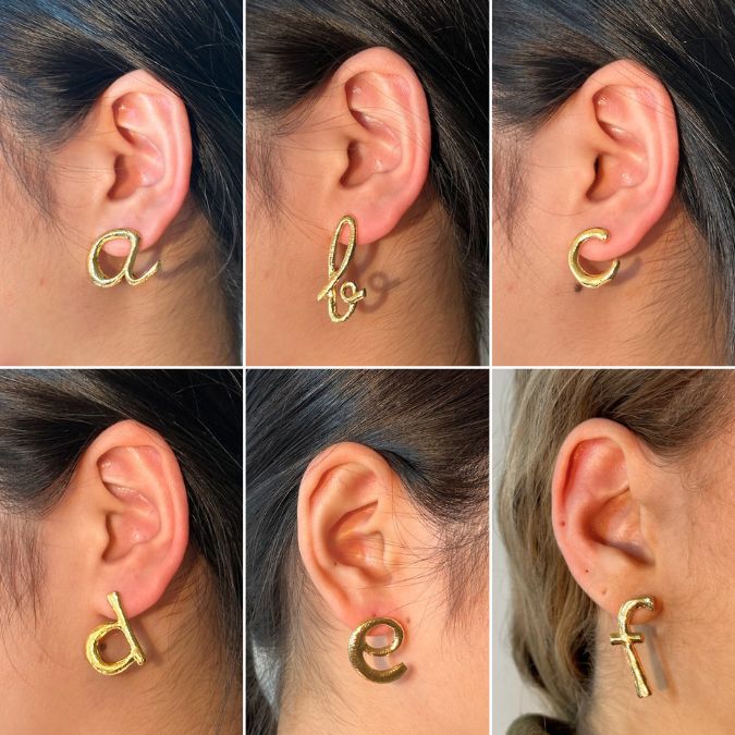 L'Alphabet Earrings - LETTER A