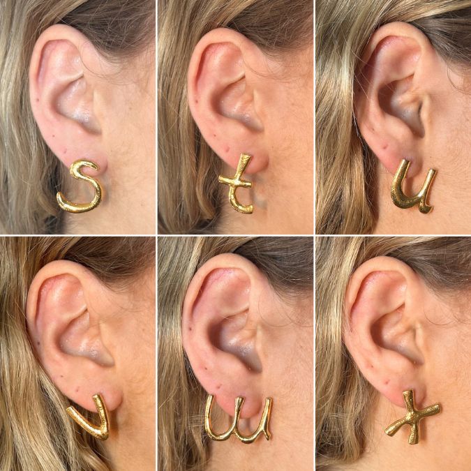 L'Alphabet Earrings - LETTER A