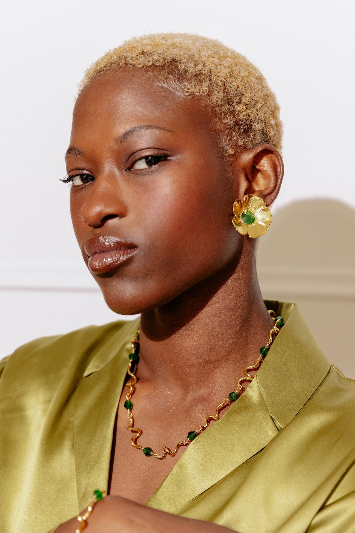 Gold Cabaret Clip-On Earrings