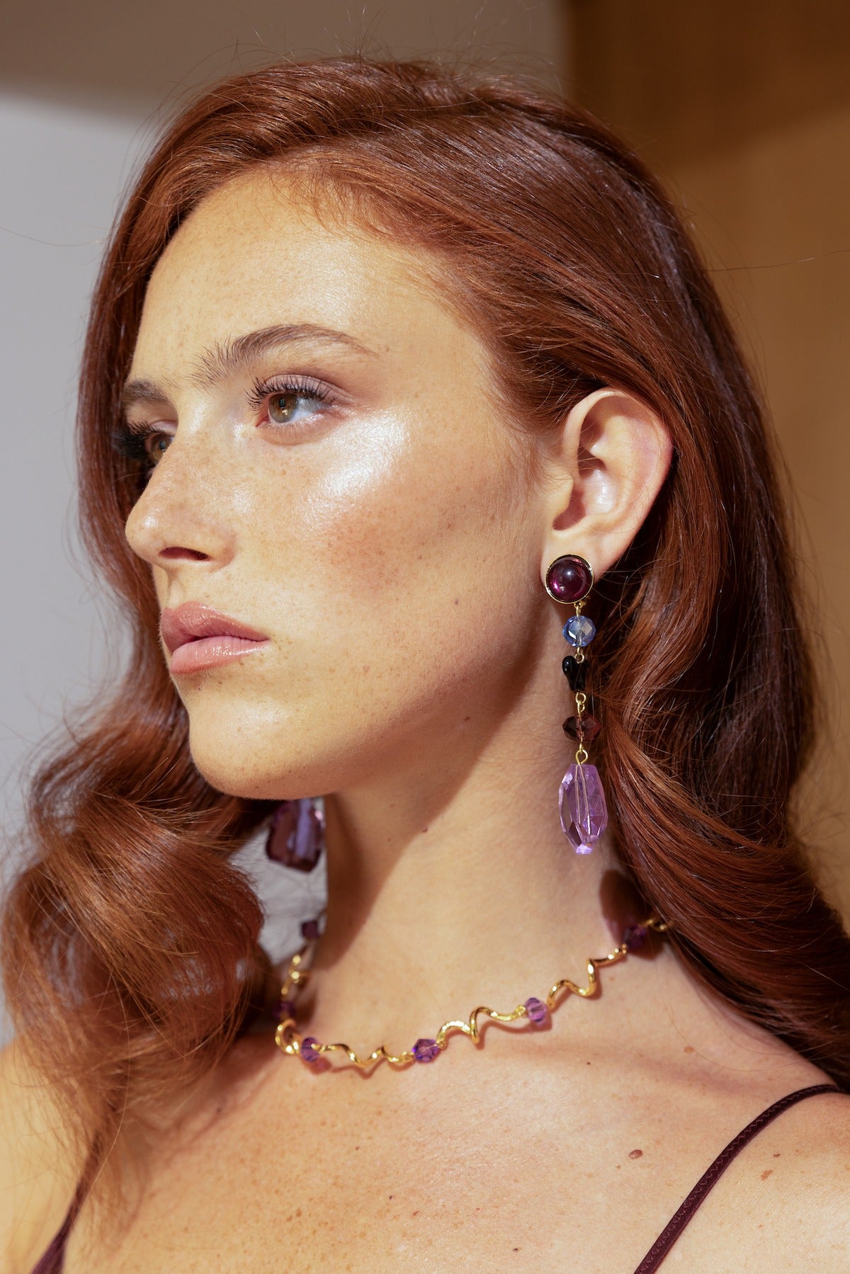 Michele Gold Clip-on Earrings
