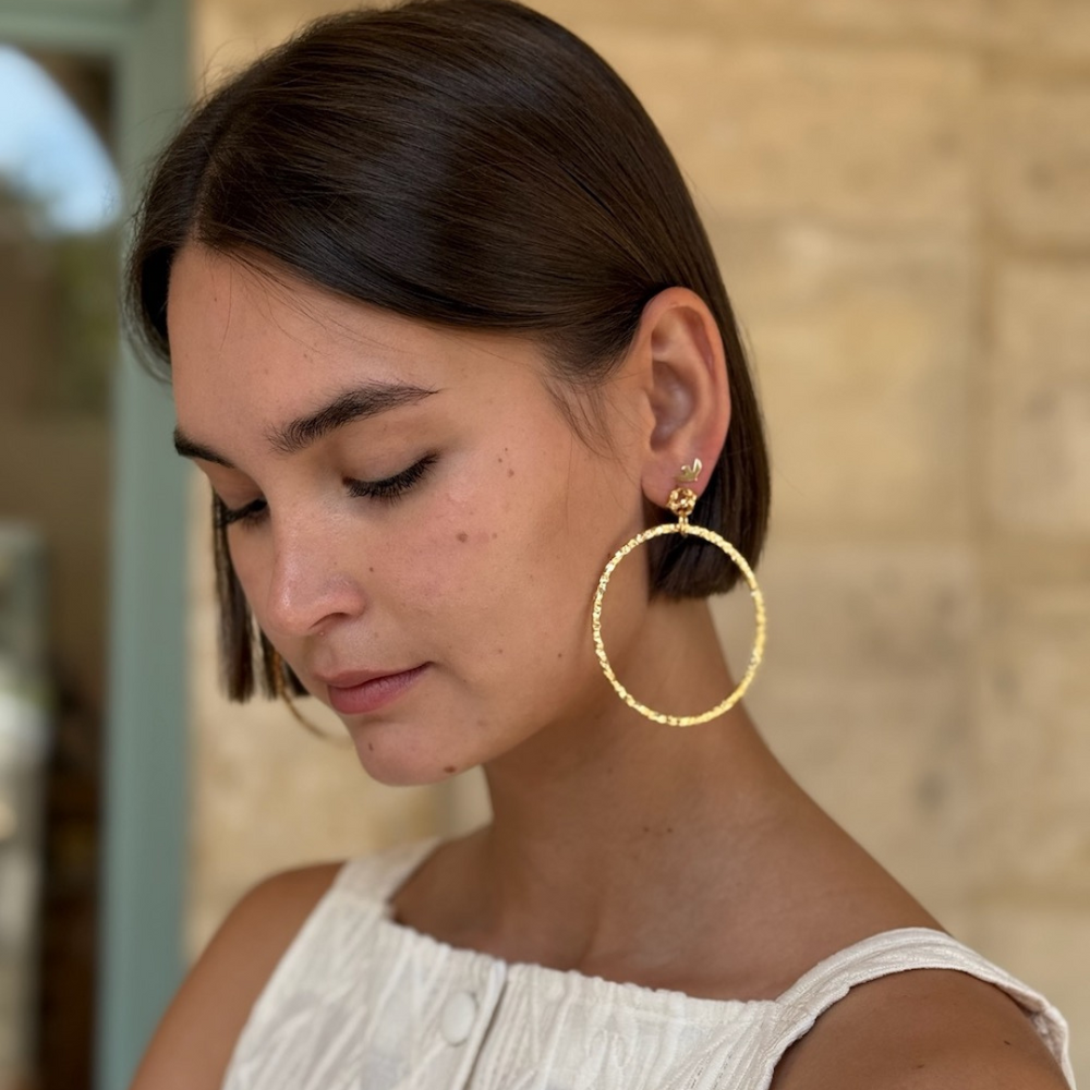 Boucles D'oreilles Percée Doré Toréador