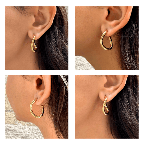 Boucles D'oreilles Percées Doré Padmée