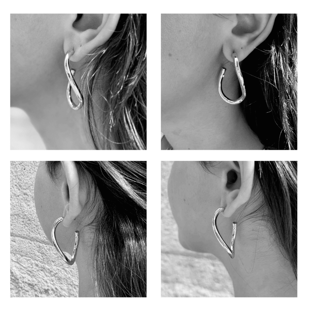Boucles D'oreilles Percées Argenté Padmée