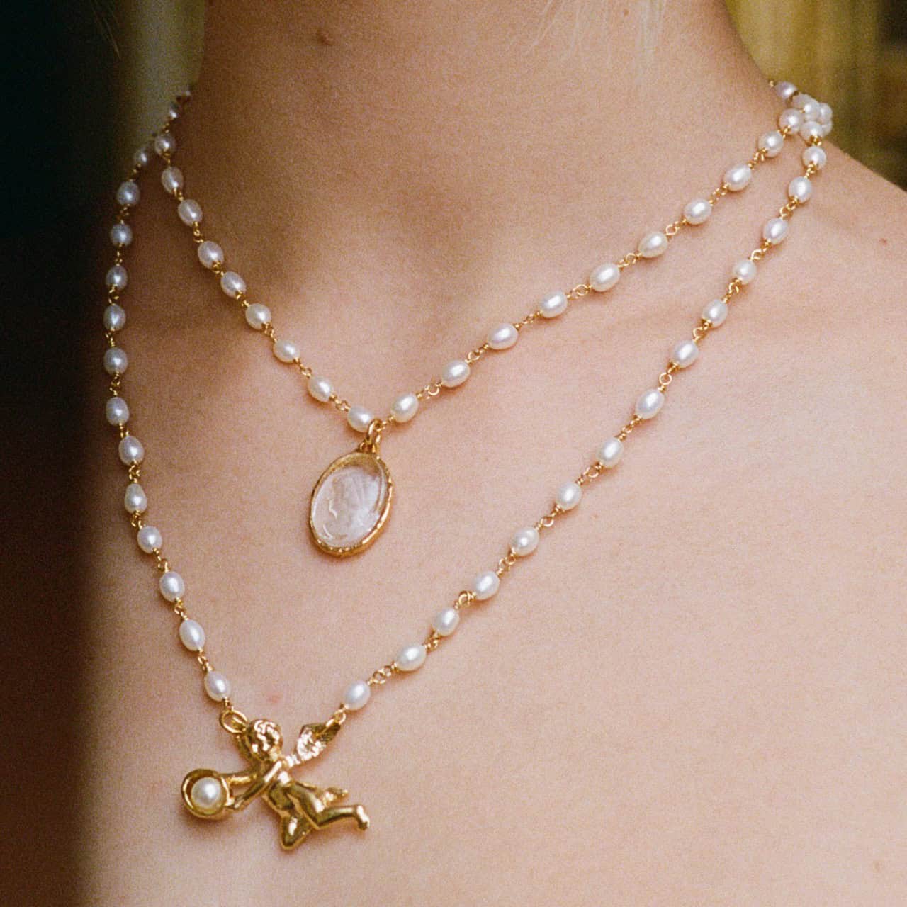 Gold-plated necklace Unexpected encounter
