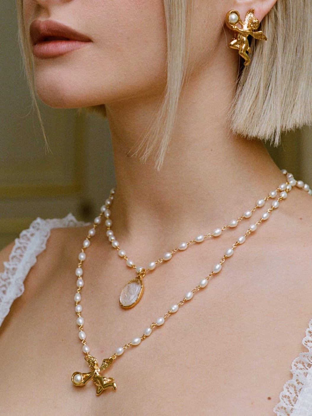 Collier doré Rencontre imprévue
