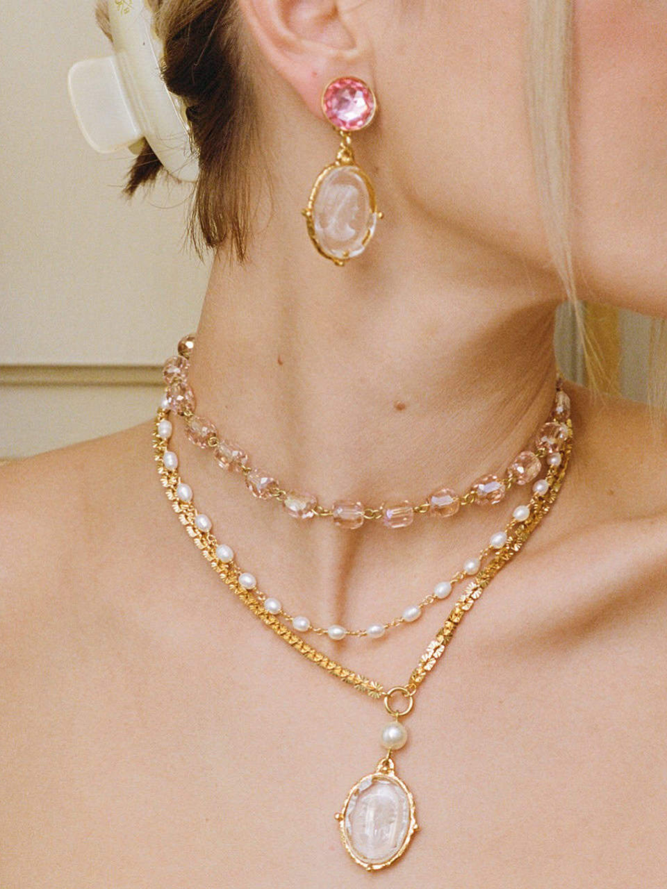 Collier doré Rencontre imprévue