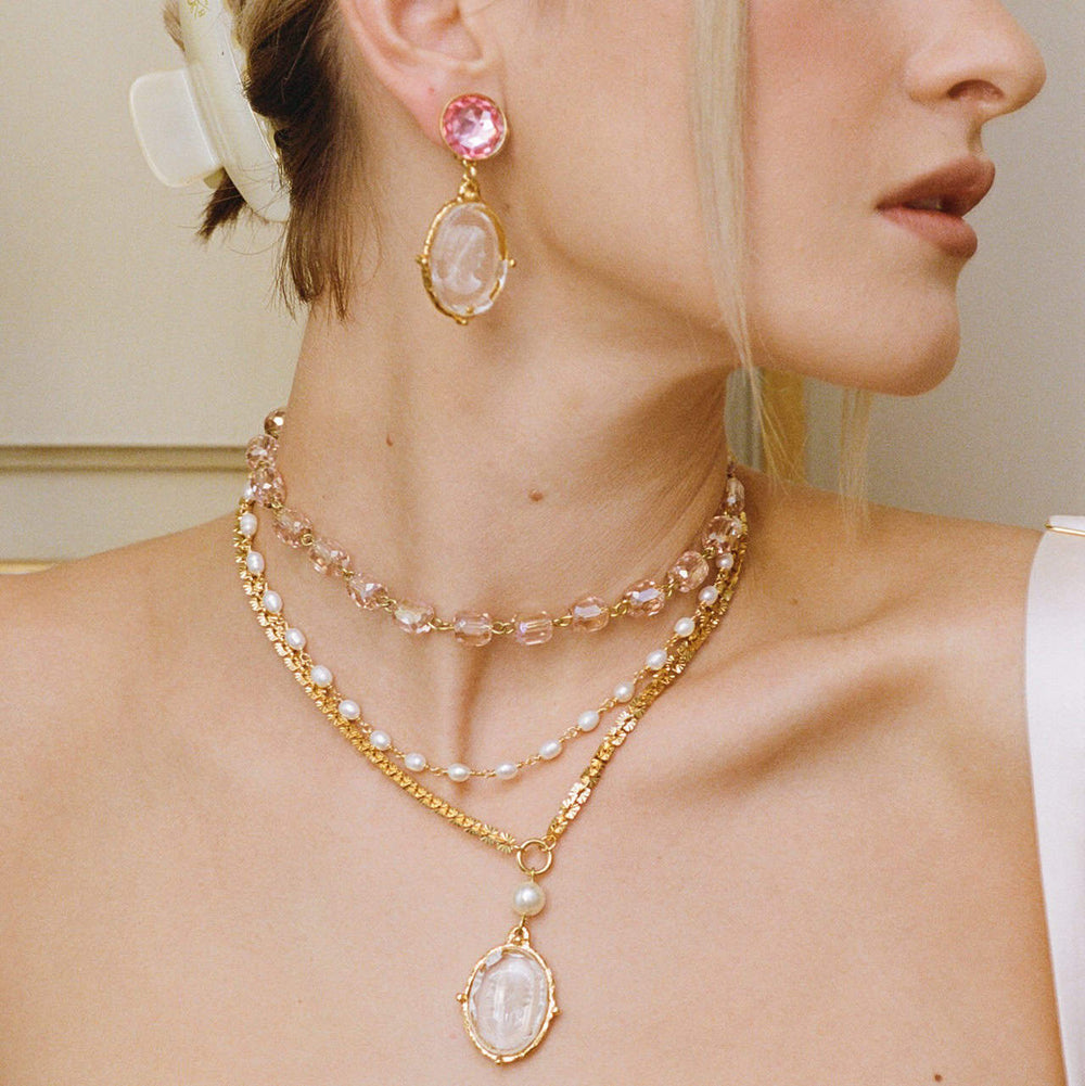 Gold Clip-On Earrings Unexpected Encounter