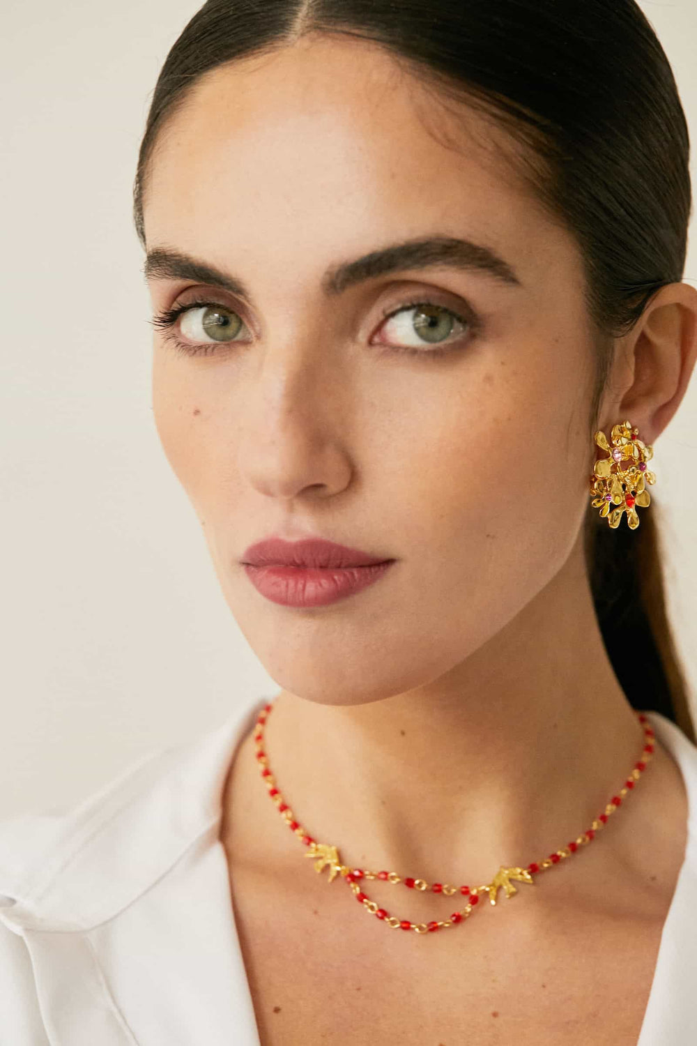 Boucles D'oreilles Clips Doré Maitika