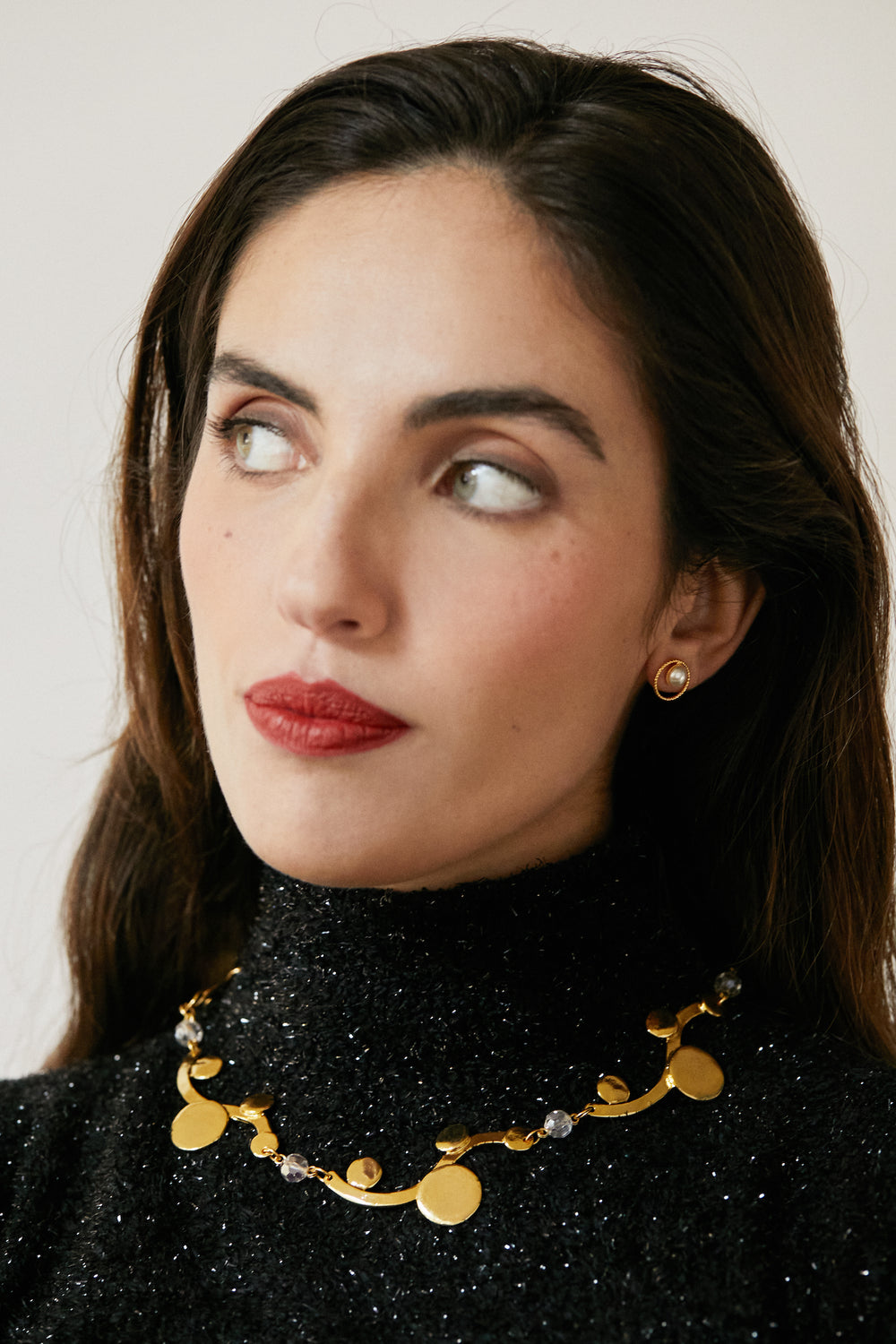 Boucles D'oreilles Percées Doré L'heure Dorée