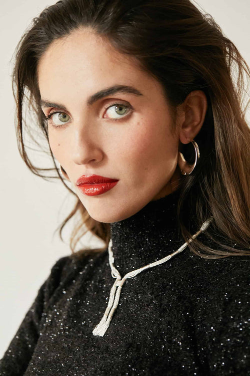 Silver Pierced Earrings Joséphine