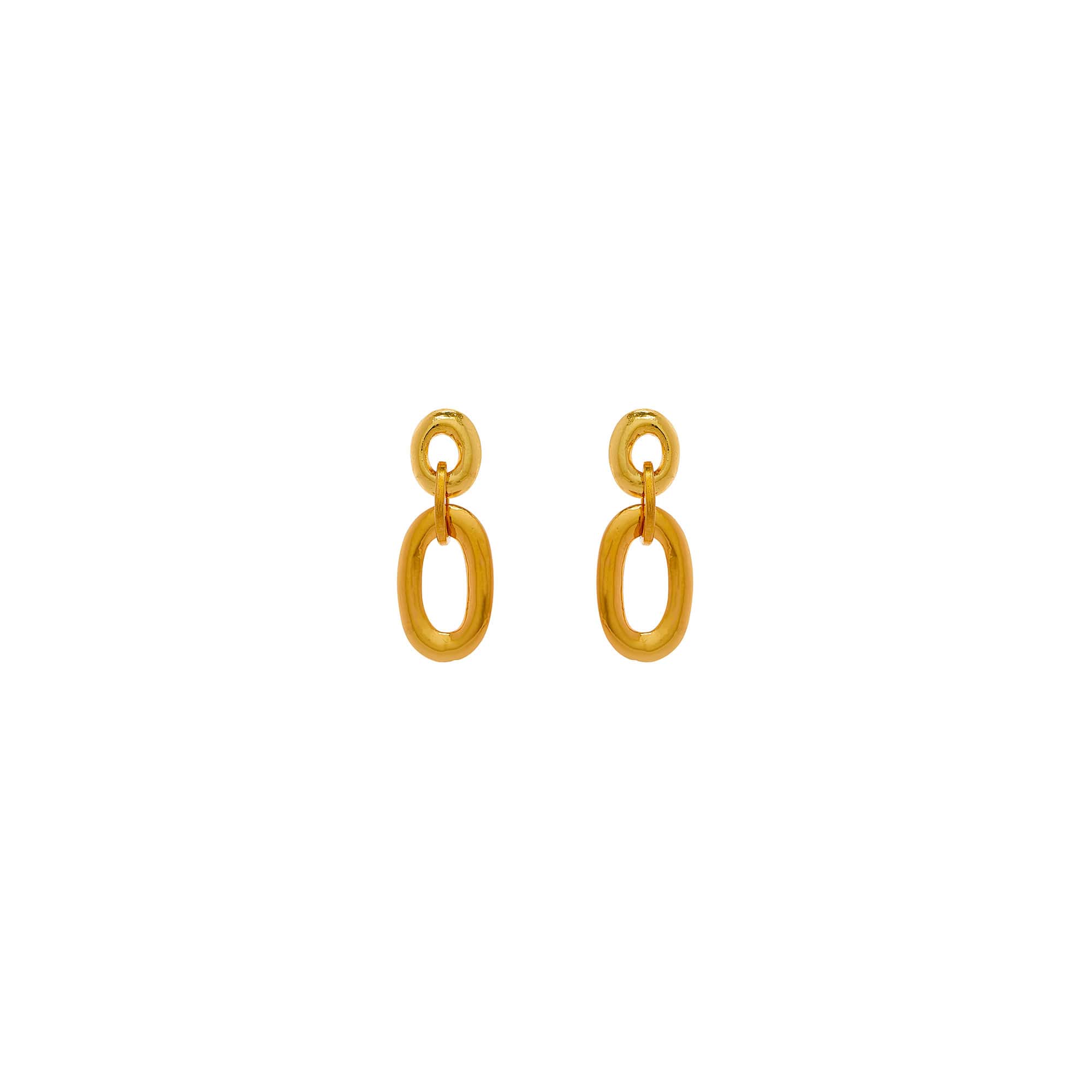 Celestial Gold Pierced Earrings