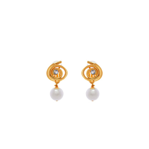 Padmée Gold Clip-on Earrings