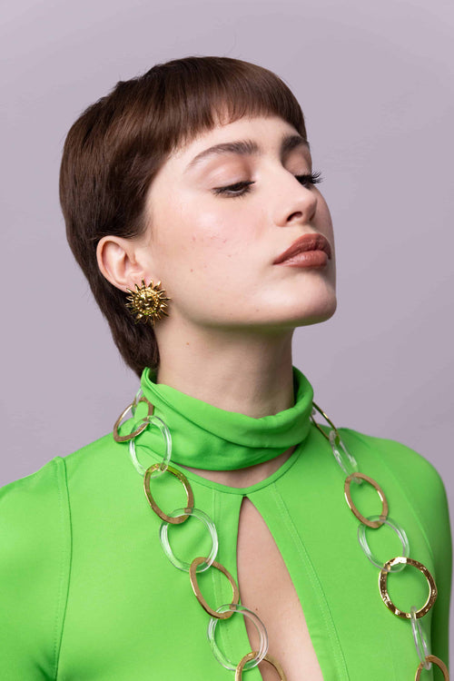 Boucles D'oreilles Percées Doré 41 Degrés