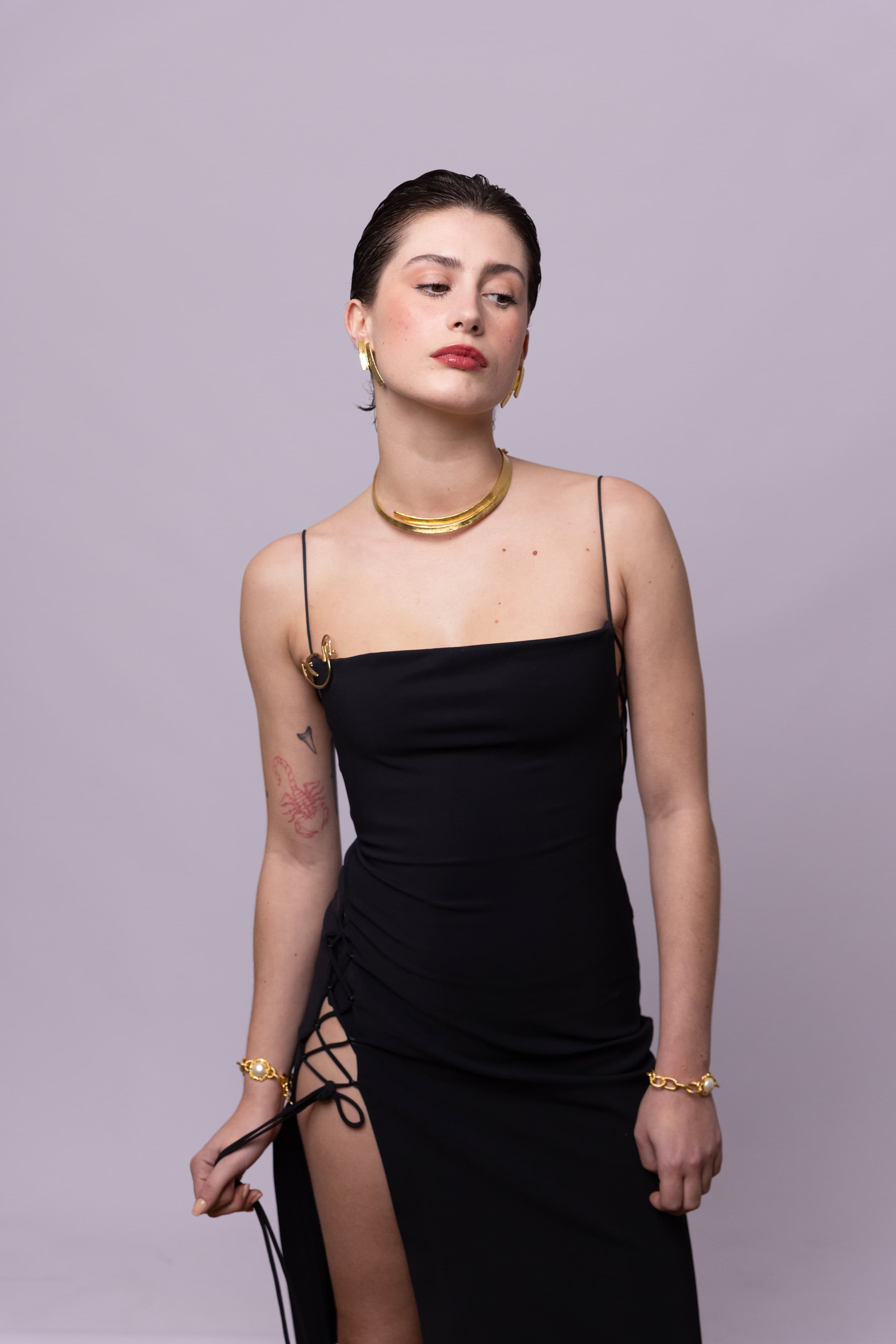 Gilded Down Town Necklace