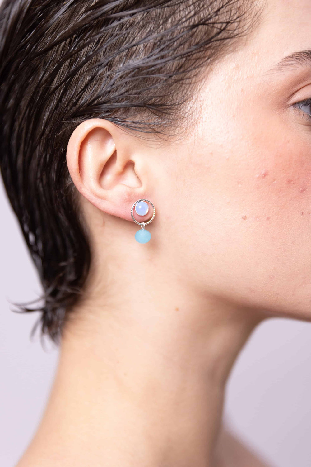 Boucles d'oreilles Percées Doré L'heure Dorée