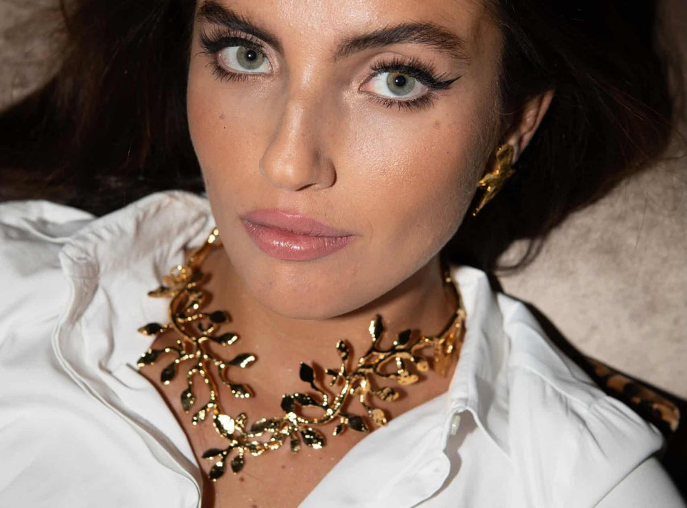 Collier  Doré Végétal