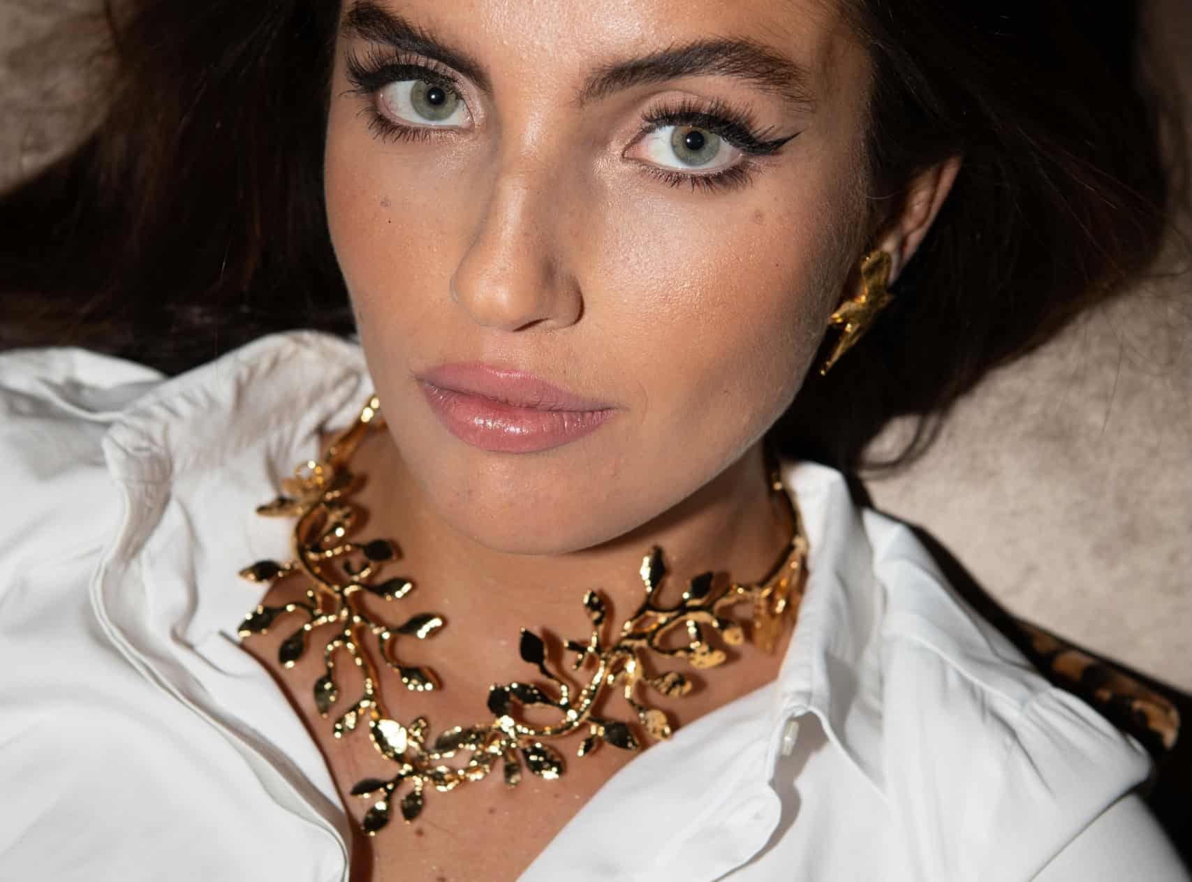 Collier  Doré Végétal