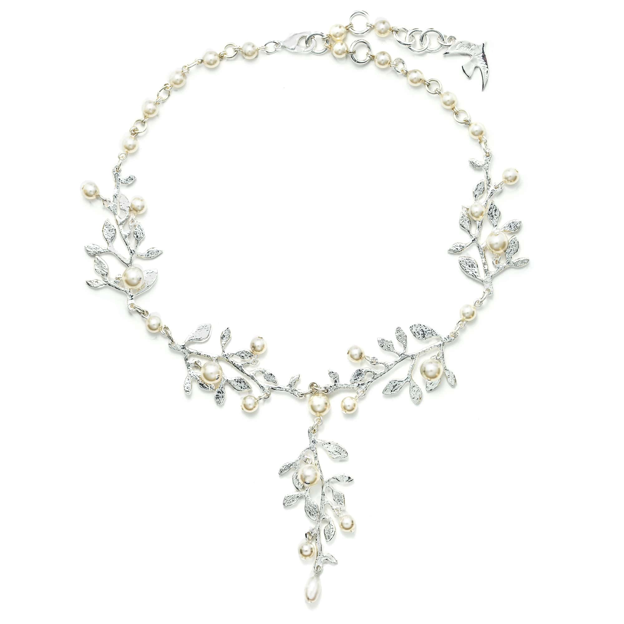 Silver-Plated Botanical Necklace