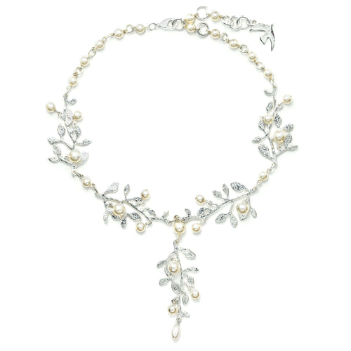 Silver-Plated Botanical Necklace