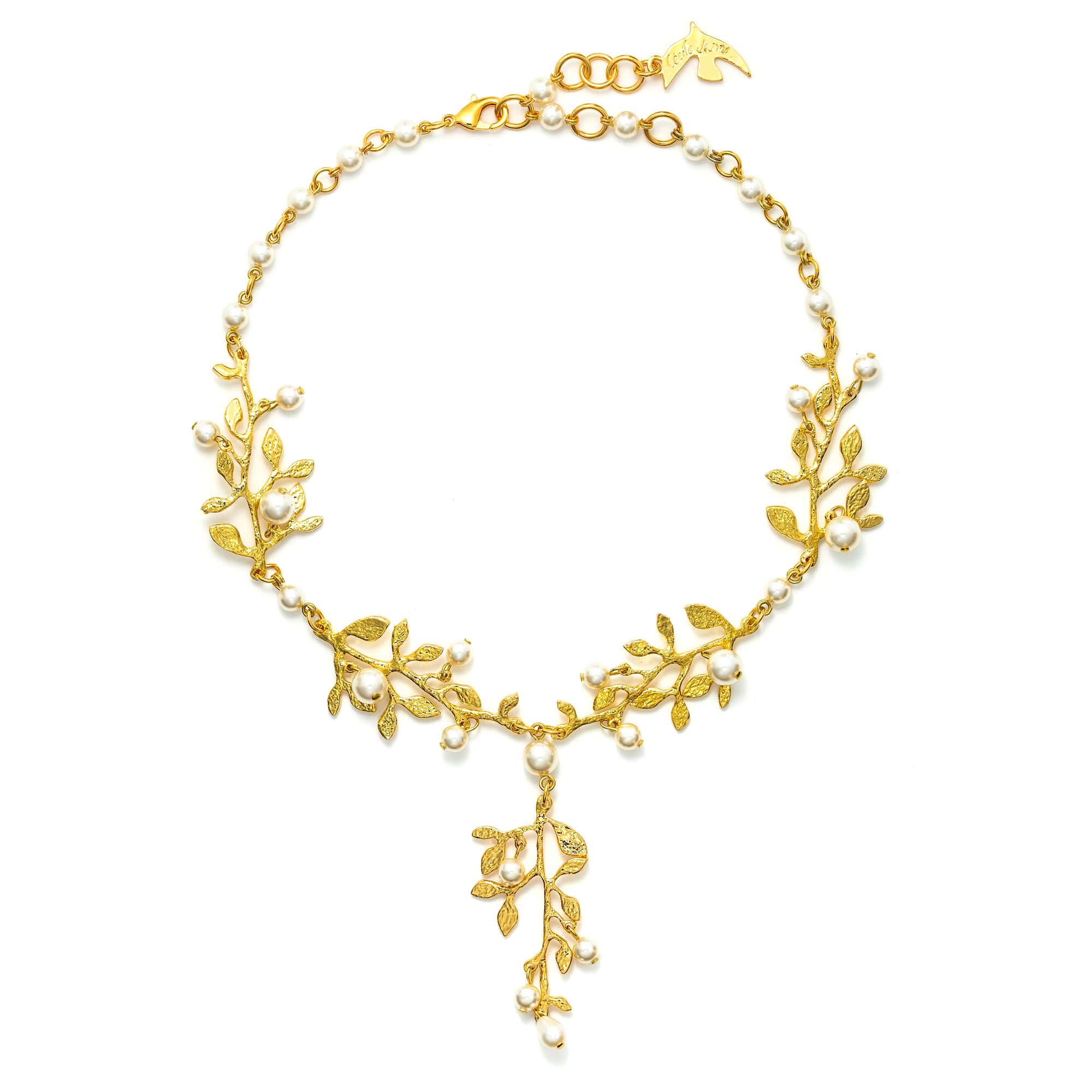 Gilded Botanical Necklace