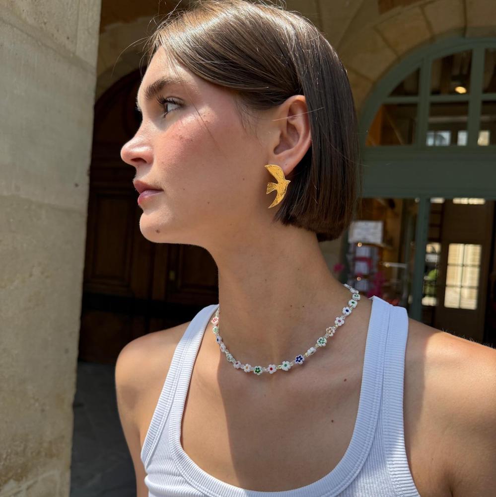 Boucles D'oreilles percée Doré Voyage