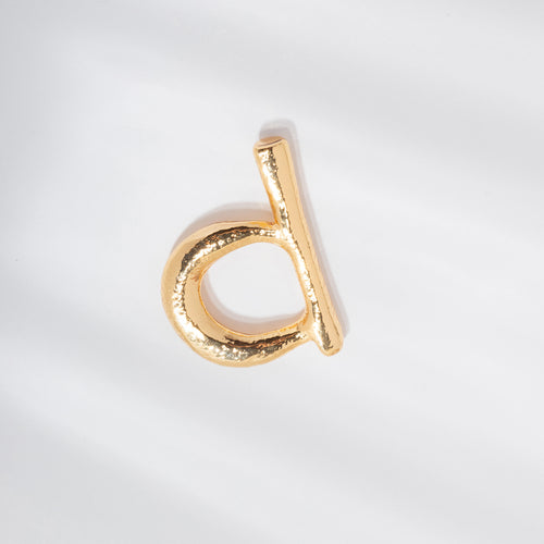 Alphabet Earrings - LETTER D