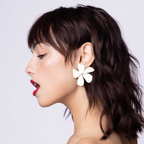 Gold Clip-On Earrings 41 Degrees