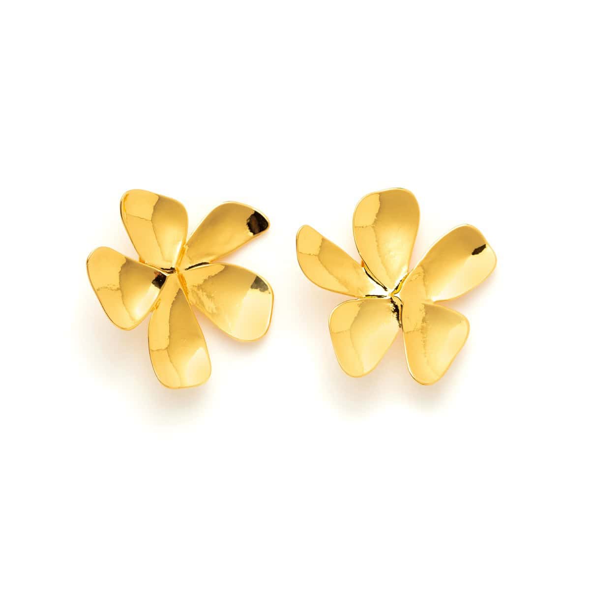 41 Degrees Gold Clip-On Earrings