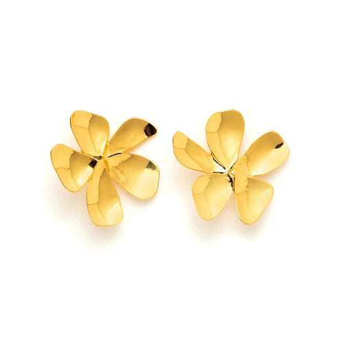 41 Degrees Gold Clip-On Earrings