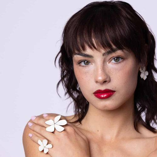 41-Degree Gold Clip-On Earrings