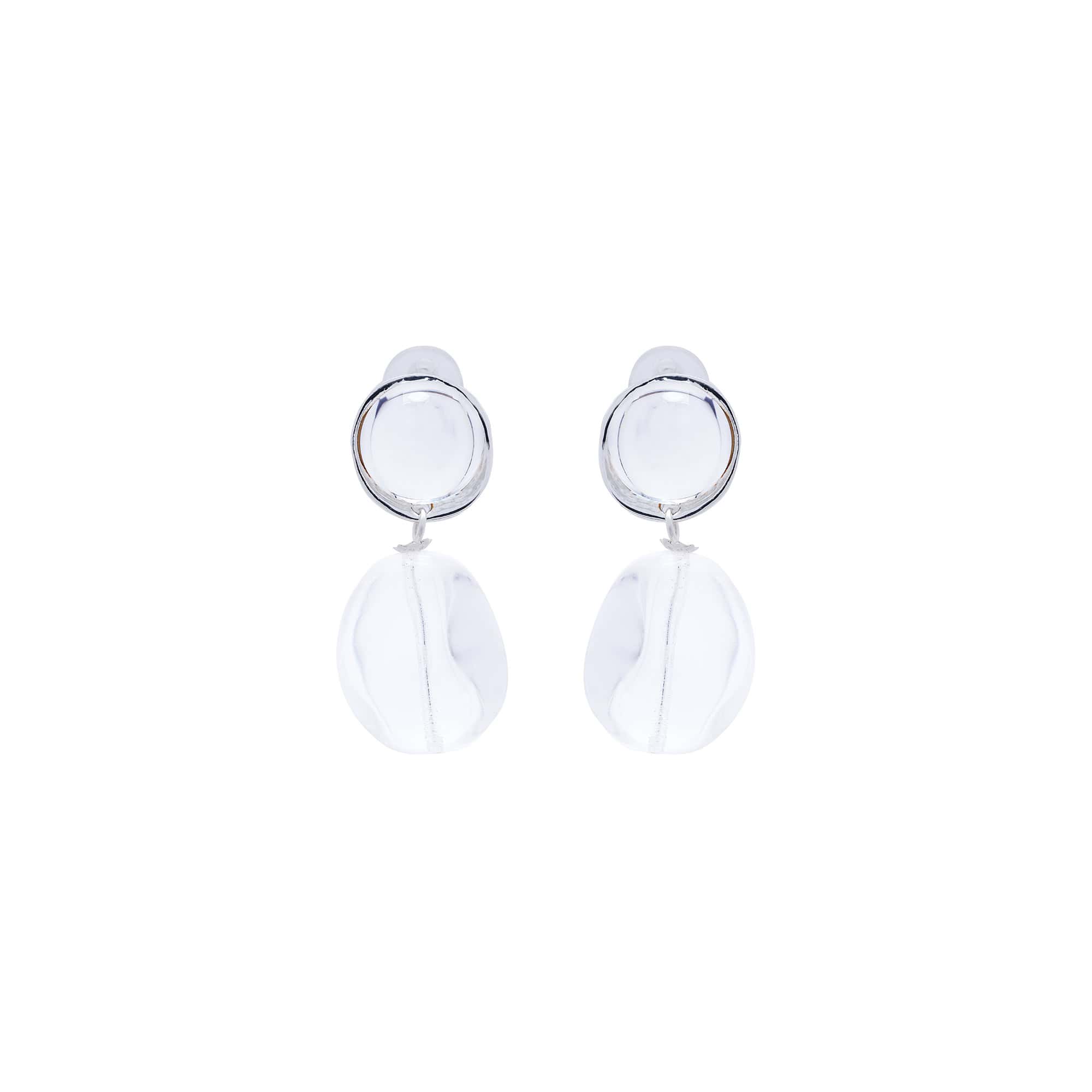 Silver Clip-On Earrings Delicacy