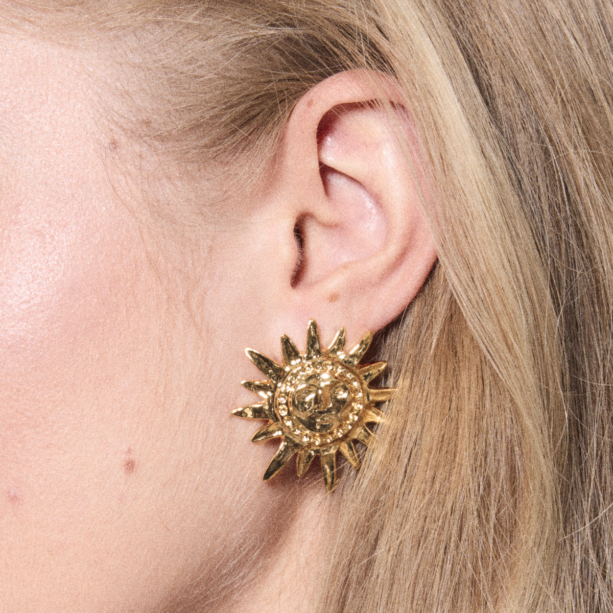 41 Degrees Gold Pierced Earrings