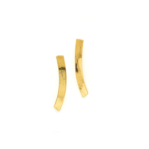 Pierced Earrings Gold Down Town